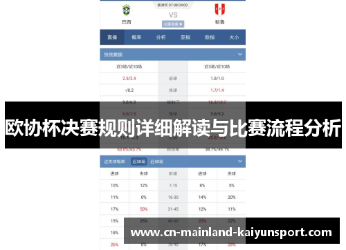 欧协杯决赛规则详细解读与比赛流程分析 欧协杯决赛规则详细解读与比赛流程分析